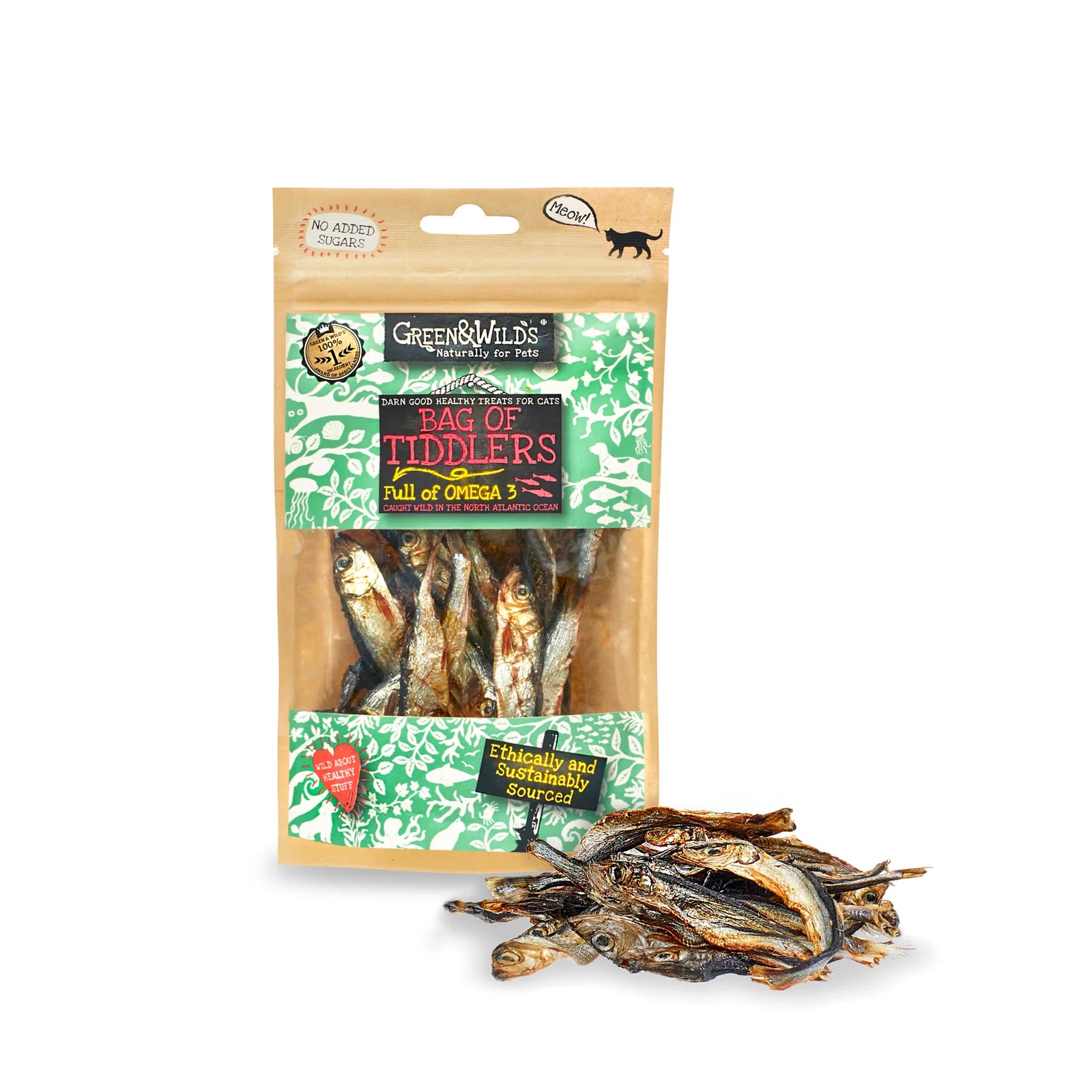 Bag of Tiddlers - small fish treats for cats
