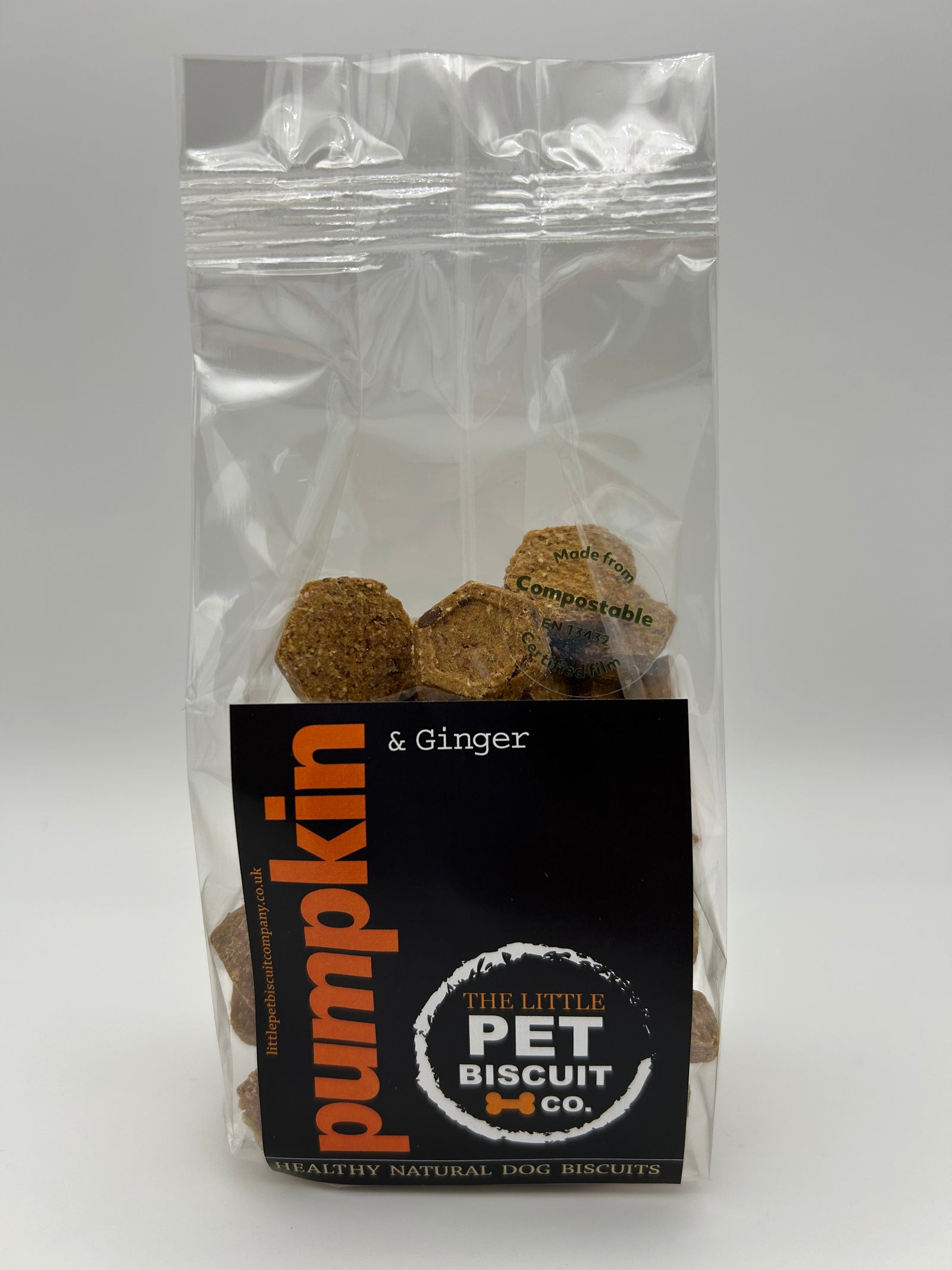 Pumpkin & Ginger dog biscuits