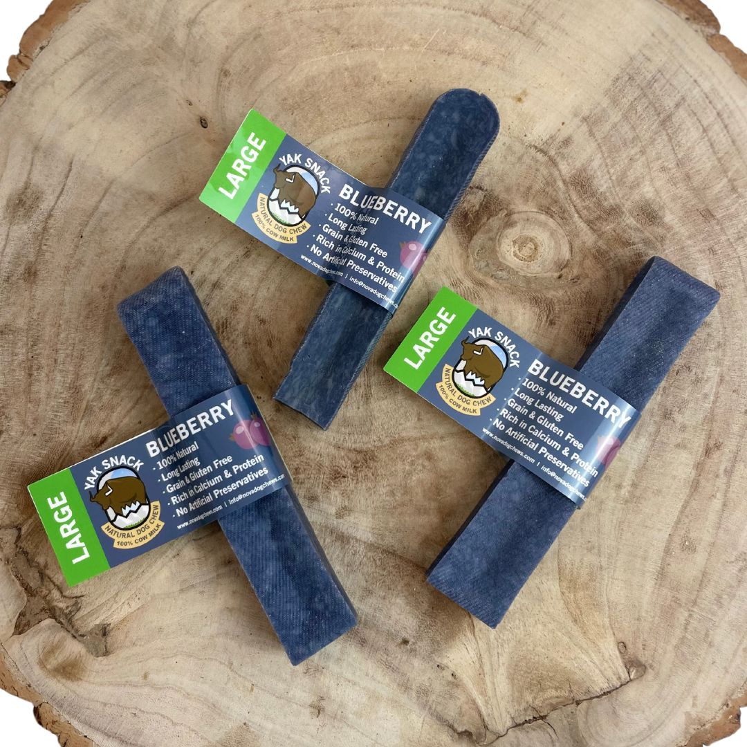 Blueberry Yak Snack - dog fat dog chew
