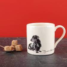 Dachshund ceramic dog mug