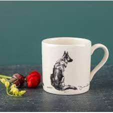 German Shepherd ceramic dog mug