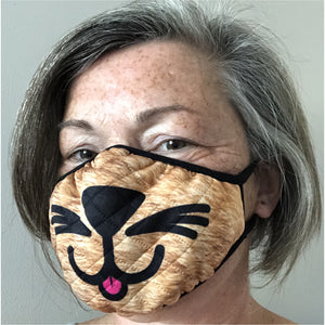 cat themed face mask - ginger