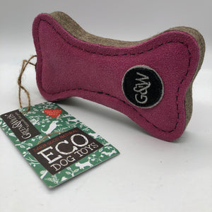 Pinkie bone eco friendly dog toy