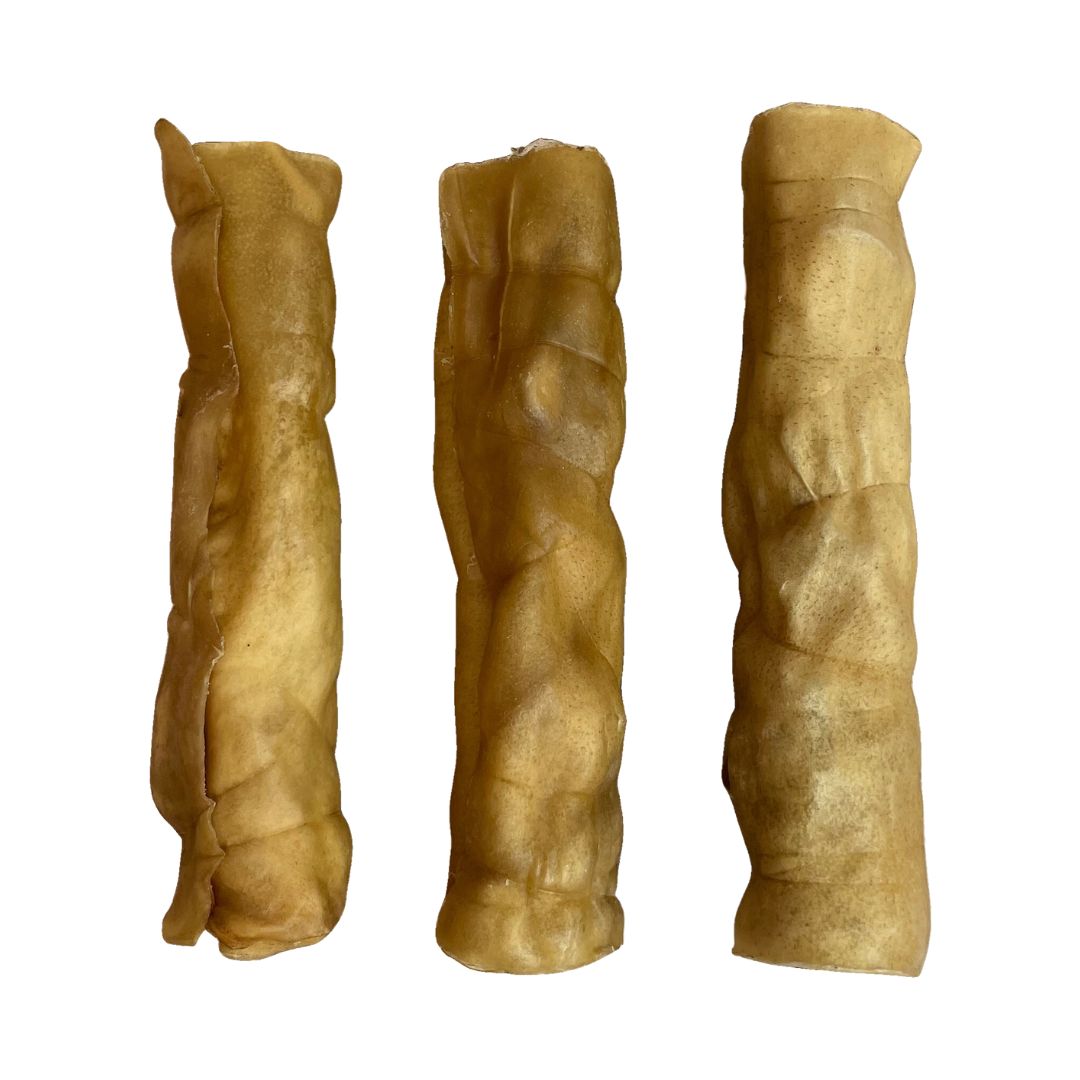 Buffalo skin rolls - low fat dog chew