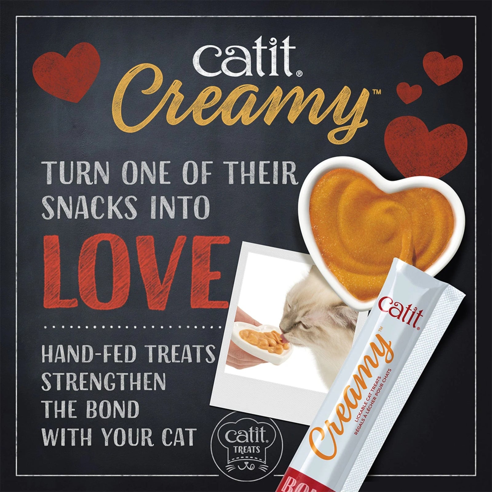 Catit Creamy Salmon & Prawn lickable cat treats