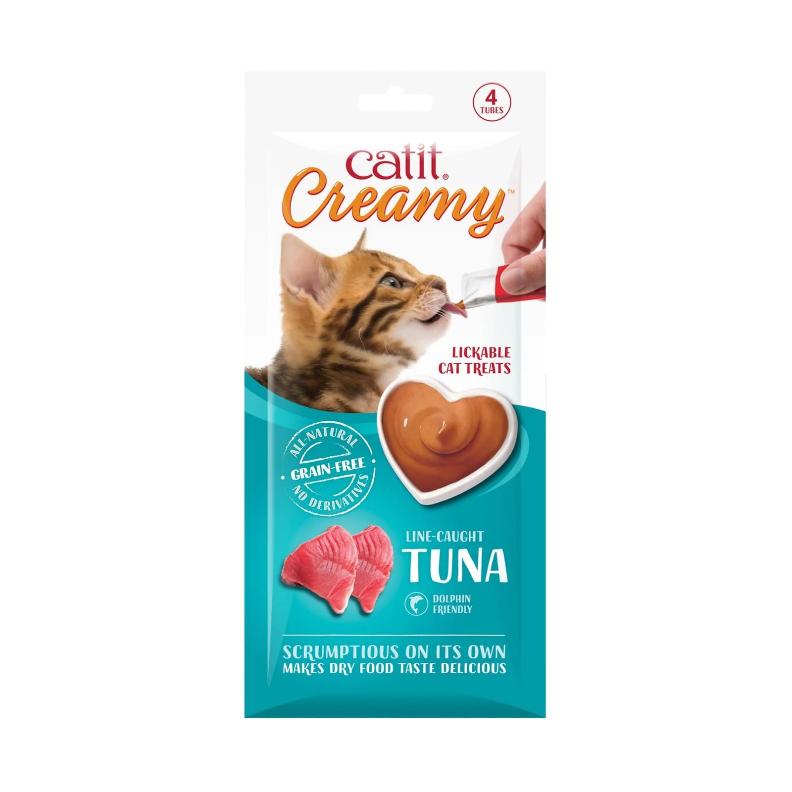 Catit Creamy lickable tuna cat treats