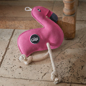 Floyd the Flamingo eco dog toy