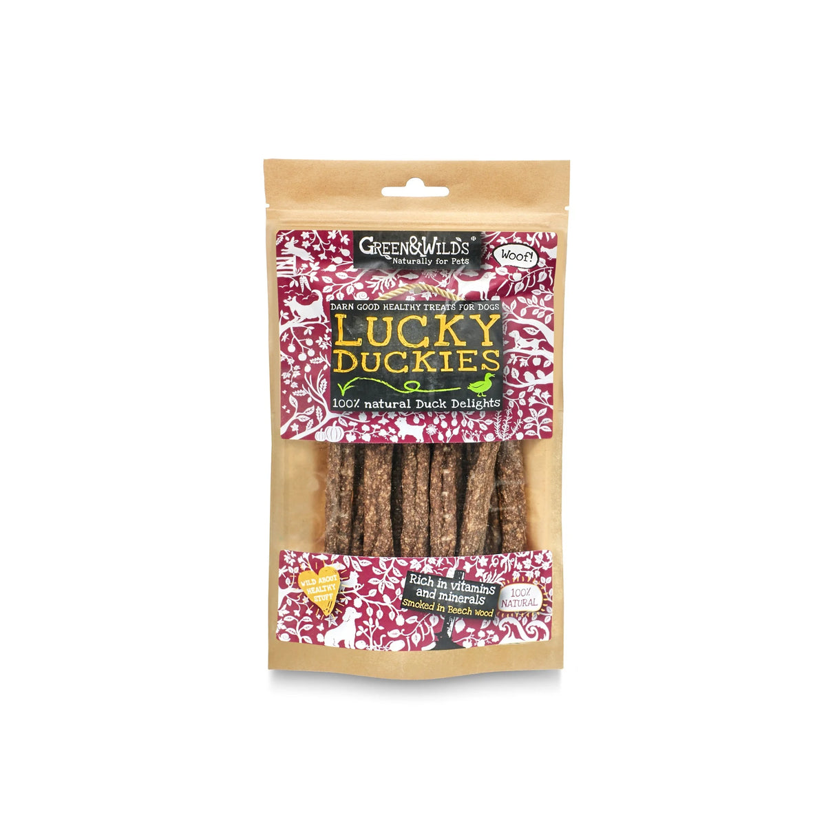 Green & Wild's Lucky Duckies dog treats