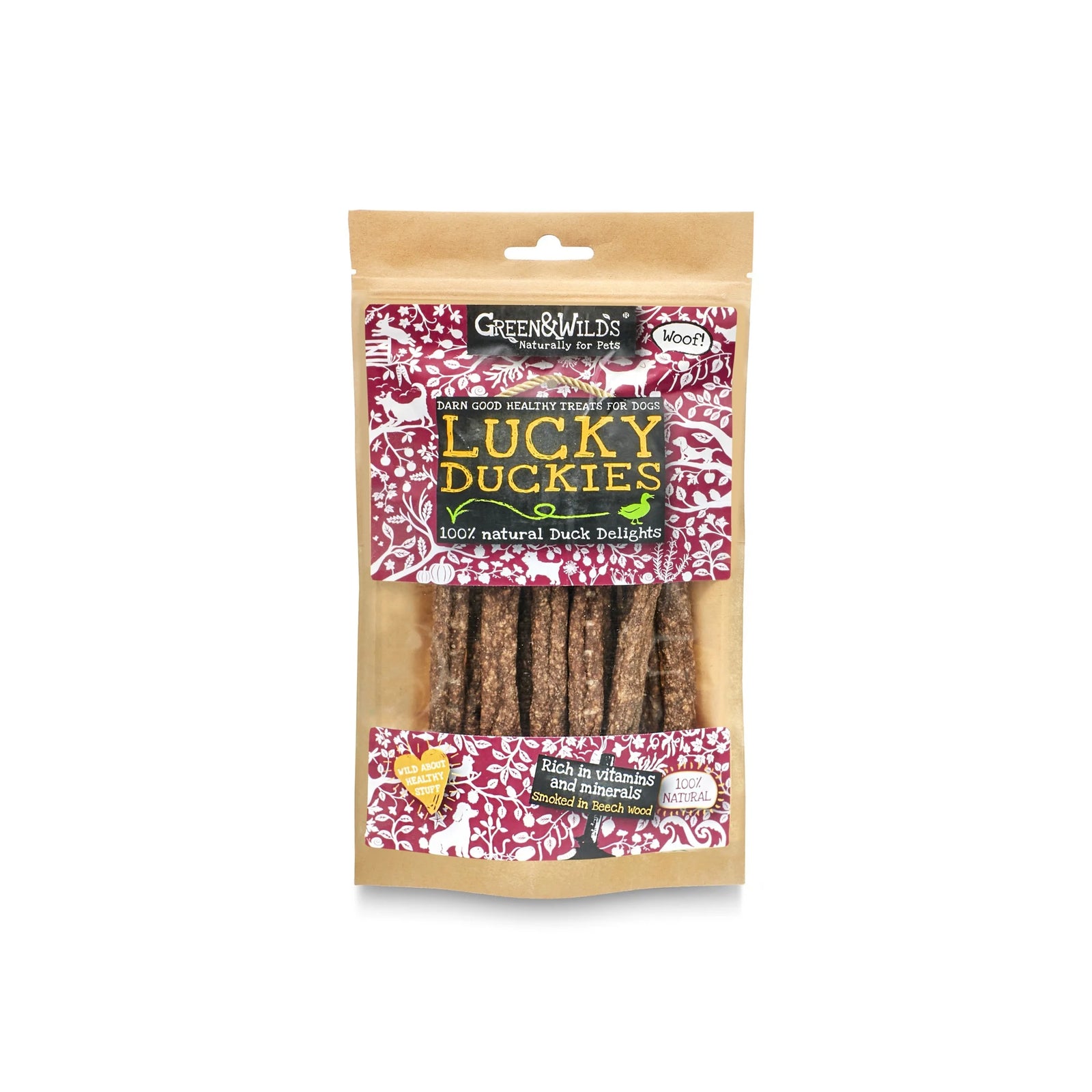 Green & Wild's Lucky Duckies dog treats