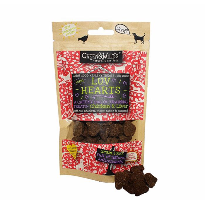 LUV Hearts Chicken Liver The Little Pet Biscuit Company
