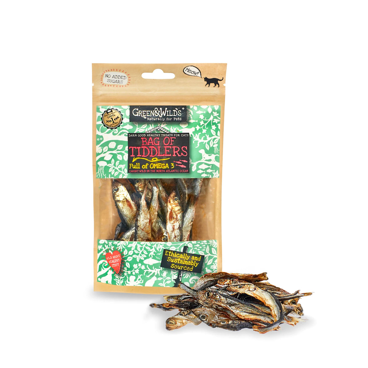 Bag of Tiddlers - small fish treats for cats