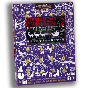 Advent Calendar for dogs full of Green & Wilds natural dog treats