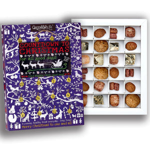 advent calendar for dogs full of Green & Wilds natural dog treats