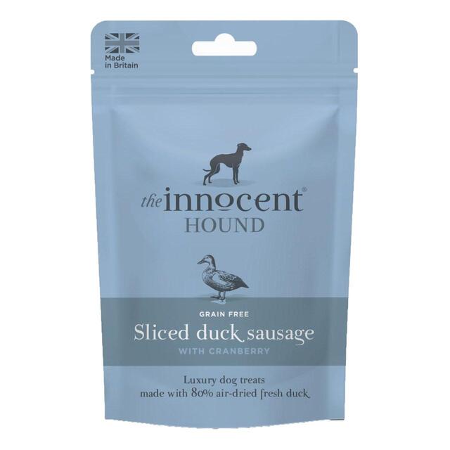 Innocent Hound sliced duck sausage with cranberry