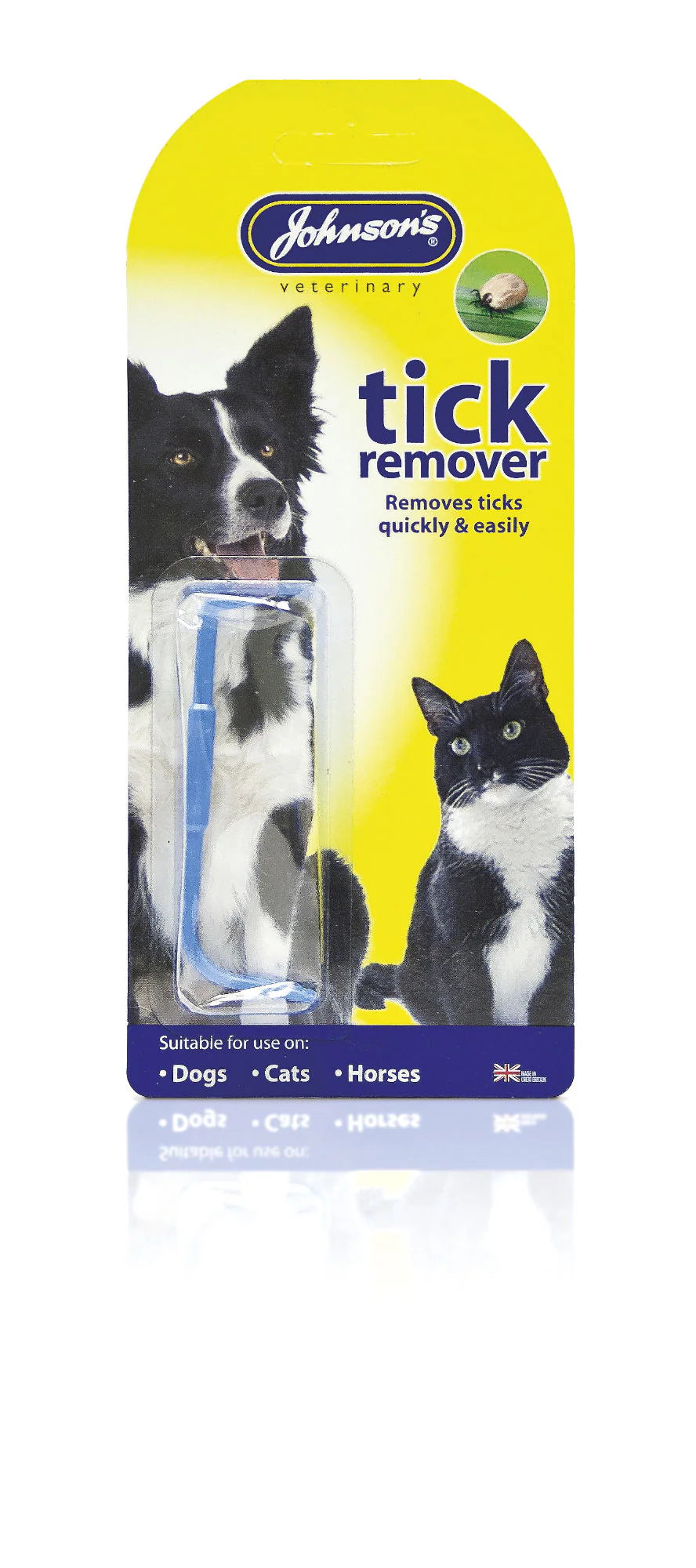 Tick remover for dogs, cats and horses