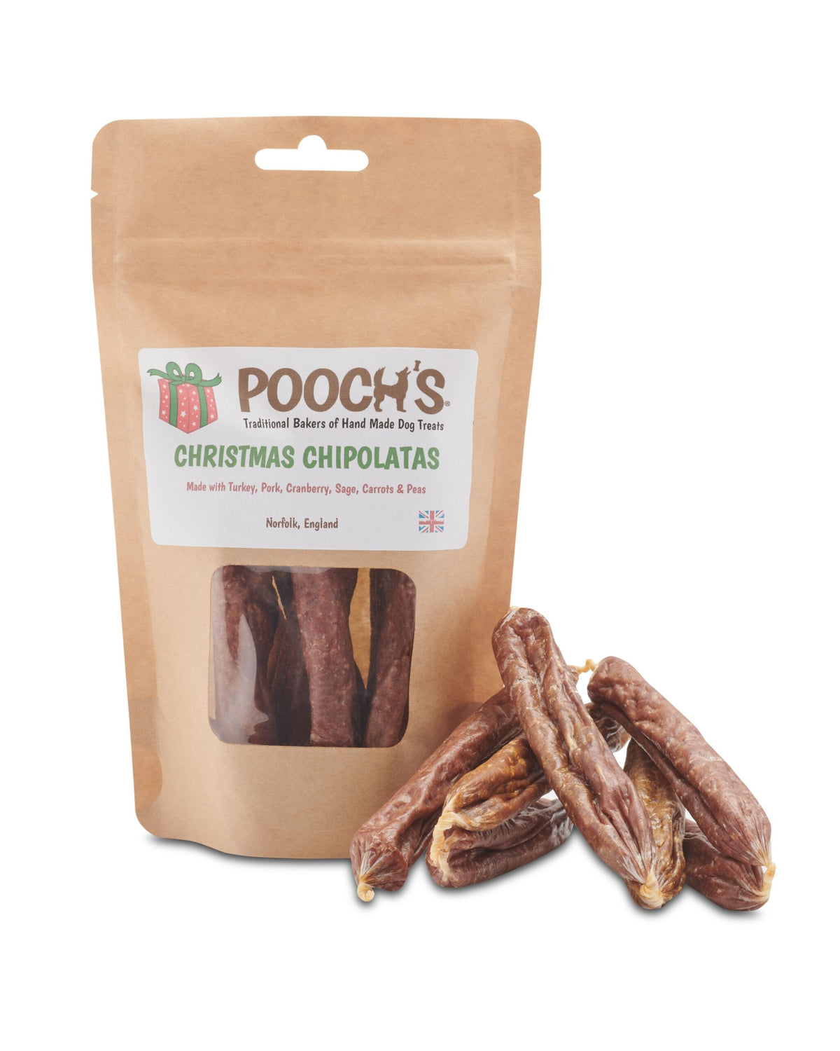 Christmas Chipolatas - festive treats for dogs