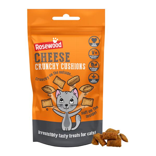 Rosewood Cheese Crunchy Cushions - cat treats