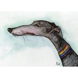 Dog themed greeting card