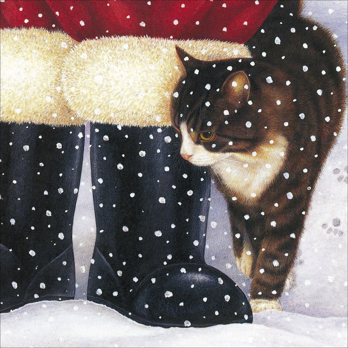 At Santa&#39;s Feet festive card