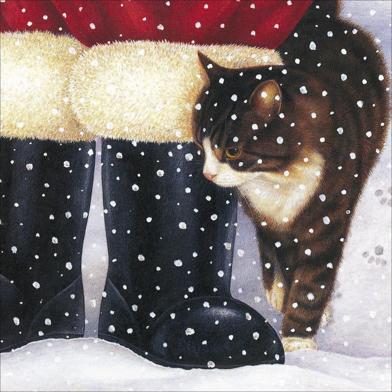 At Santa's Feet festive card