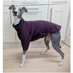 HOTTERdog fleece dog jumper in grape
