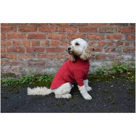 HOTTERdog fleece dog jumper in red