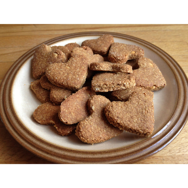 Peanut Butter & Banana dog biscuits natural ingredients and handmade