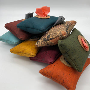 Cork poo bag pouches