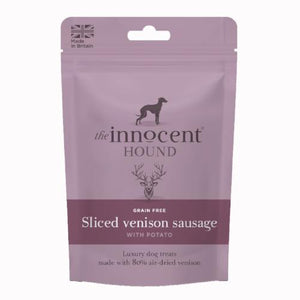 Innocent Hound sliced venison sausage dog treats