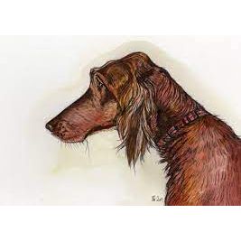 dog themed greeting card