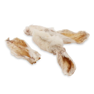 Rabbit ears with hair - 100% natural dog chew from JR Pet Products