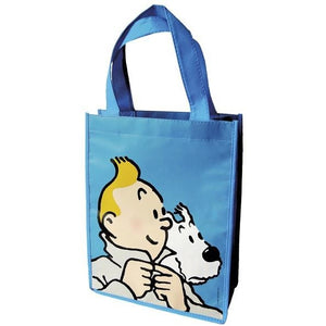 Small blue Tintin shopping bag