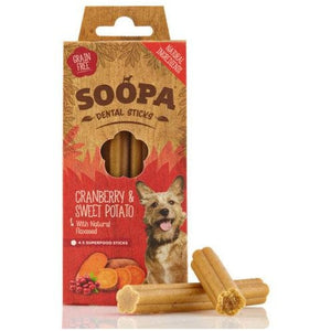Cranberry and Sweet Potato Dental Sticks