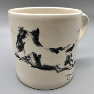 Jack Running ceramic dog mug
