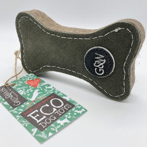 Pinkie Green Bones Eco Dog Toy The Little Pet Biscuit Company