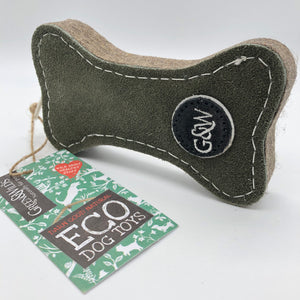 Green bone eco friendly dog toy