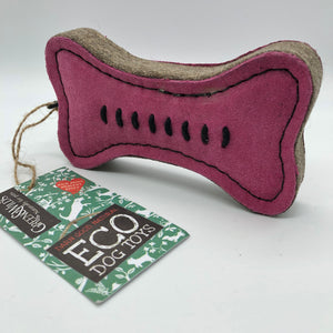 Pinkie bone eco friendly dog toy
